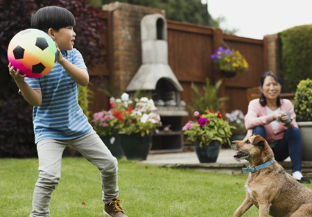 Most dog attacks take place in the homes of family or friends. Family members and friends must actively supervise or securely separate when your child is around their dogs as well